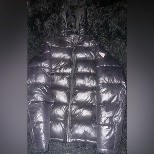 Men’s Guess Lightweight Puffer With Removable Hood